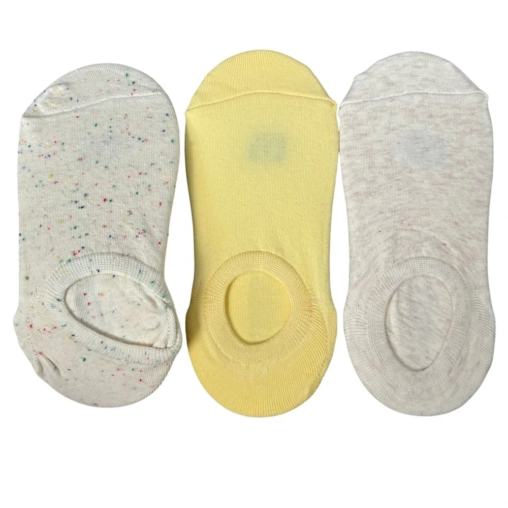 NEW GAP Women's No Show Socks 3 Pair Multicolor One Size